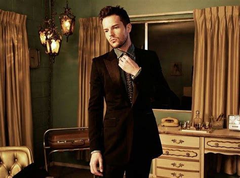 brandon flowers black suit.